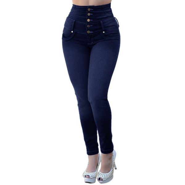 women's jeans high waist denim 2021 fahsion spring autumn women pockets button solid slim deinm plus size casual pencil pants female, Blue
women's jeans high waist denim 2021 fahsion spring autumn women pockets button solid slim deinm plus size casual pencil pants female, Blue