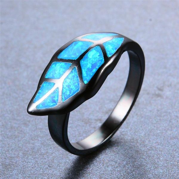 wedding rings cute female blue fire opal stone ring vintage 14kt black gold promise small leaf engagement for women, Slivery;golden
wedding rings cute female blue fire opal stone ring vintage 14kt black gold promise small leaf engagement for women, Slivery;golden