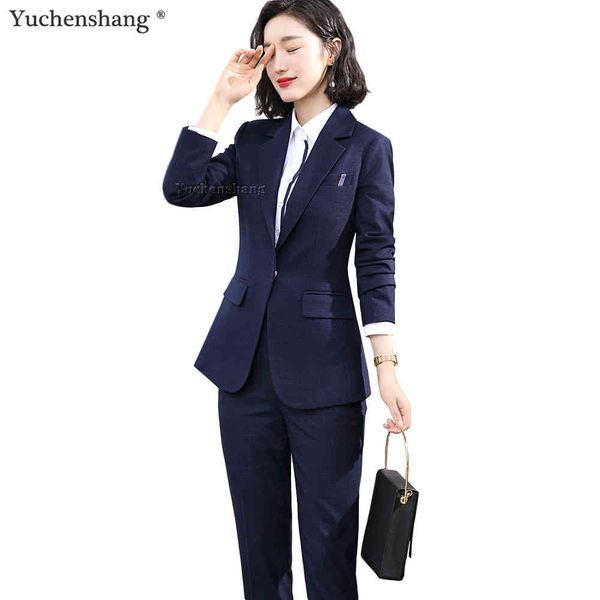 women's suits & blazers elegant office lady women pant suit blue black two piece set single button blazer with for business interview w, White;black
women's suits & blazers elegant office lady women pant suit blue black two piece set single button blazer with for business interview w, White;black