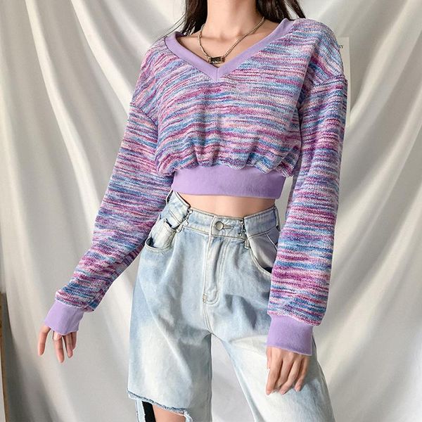 women's sweaters fashion trend v neck crop trendy print long sleeve relaxed fit pullovers streetwear slim casual short t-shirts, White;black
women's sweaters fashion trend v neck crop trendy print long sleeve relaxed fit pullovers streetwear slim casual short t-shirts, White;black
