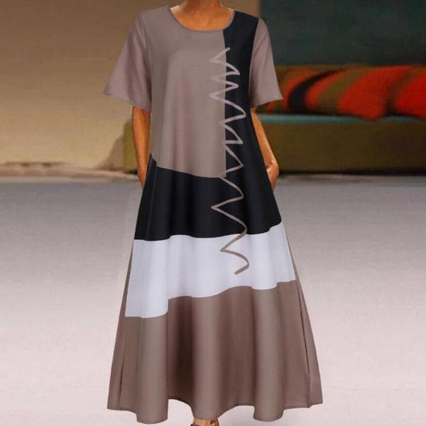 party dresses women casual loose o-neck dress daily comfortable short sleeve vintage patchwork bohemian striped print maxi plus size 5xl, White;black
party dresses women casual loose o-neck dress daily comfortable short sleeve vintage patchwork bohemian striped print maxi plus size 5xl, White;black