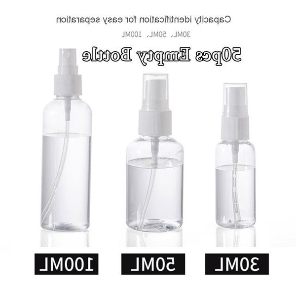 storage bottles & jars 50pcs transparent empty spray 30ml/50ml/100ml plastic mini refillable container cosmetic containers portable bottle
storage bottles & jars 50pcs transparent empty spray 30ml/50ml/100ml plastic mini refillable container cosmetic containers portable bottle