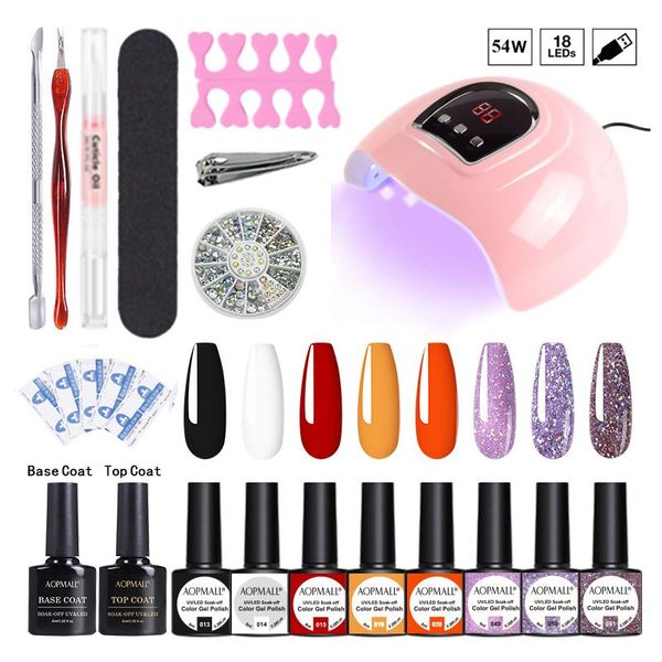 nail art kits aopmall® soak off 8 color gel polish 54w lamp 19pcs full set finger extension acrylic builder primer
nail art kits aopmall® soak off 8 color gel polish 54w lamp 19pcs full set finger extension acrylic builder primer