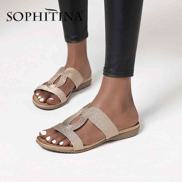 sophitina fashion women slippers slingbacks overlapped rope rome style concise shoes outside stylish slippers po452 210513, Black
sophitina fashion women slippers slingbacks overlapped rope rome style concise shoes outside stylish slippers po452 210513, Black