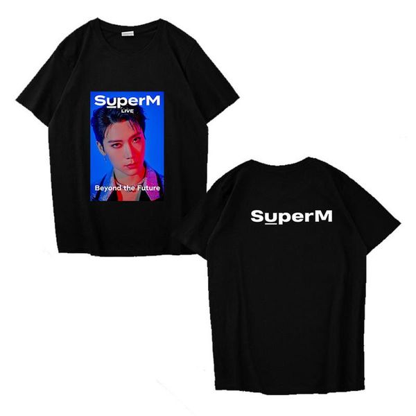 kpop super m beyond the future short sleeve t-shirt summer clothes baek hyun kai lucas ten clothing fans collection b92 men's t-shirt, White;black
kpop super m beyond the future short sleeve t-shirt summer clothes baek hyun kai lucas ten clothing fans collection b92 men's t-shirt, White;black