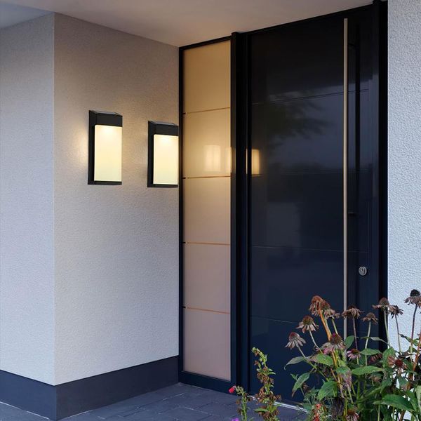 solar waterproof motion sensor security outdoor light wall angle of suitable for garden courtyard lamps