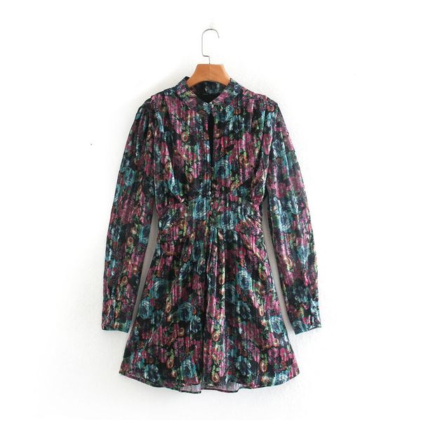 casual dresses fashion metal color za sprint autumn floral print mini female elegant high waist long sleeve pleated dress chic wxd, Black;gray
casual dresses fashion metal color za sprint autumn floral print mini female elegant high waist long sleeve pleated dress chic wxd, Black;gray