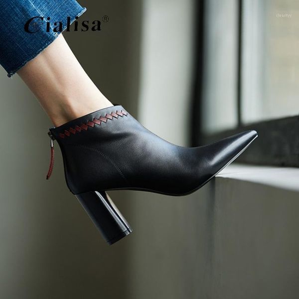 boots cialisa women boot pointed toe fashion genuine leather special decoration zipper ladies shoes 2021 high heel ankle1, Black
boots cialisa women boot pointed toe fashion genuine leather special decoration zipper ladies shoes 2021 high heel ankle1, Black