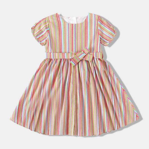 rainbow stripes girls dresses waistband children for short sleeve a line summer dress clothes costume 2021 girl's, Red;yellow
rainbow stripes girls dresses waistband children for short sleeve a line summer dress clothes costume 2021 girl's, Red;yellow