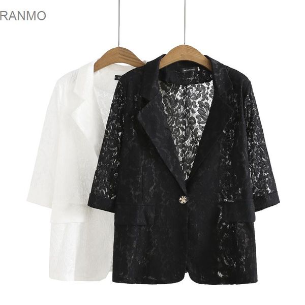 women's jackets fat mm summer korean large casual fashion lace one button seven point sleeve suit coat, Black;brown
women's jackets fat mm summer korean large casual fashion lace one button seven point sleeve suit coat, Black;brown