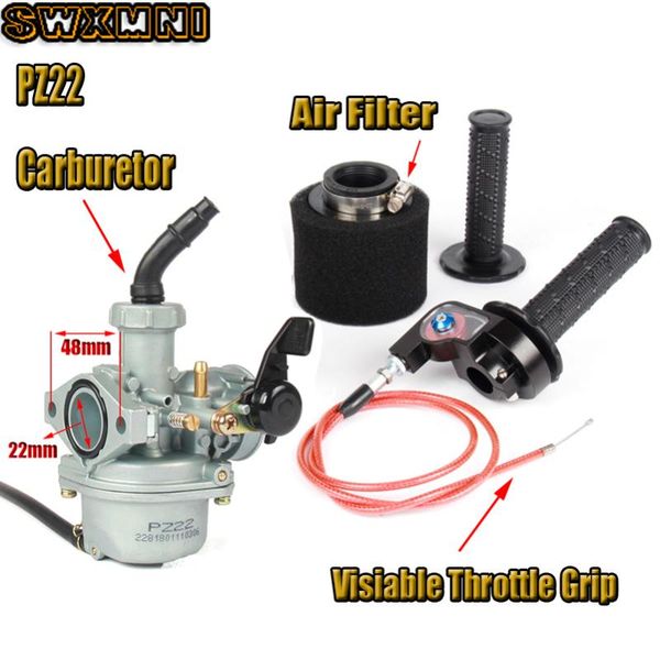 22mm carb pz22 carburetor with air filter visiable throttle grip for 110cc 125cc ssr lifan crf50 pit dirt bike motorcycle atv fuel system
22mm carb pz22 carburetor with air filter visiable throttle grip for 110cc 125cc ssr lifan crf50 pit dirt bike motorcycle atv fuel system