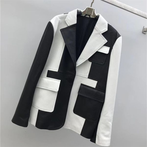 women's jackets brand designer sheepskin blazer ladies suit collar single button 100% real leather coats motocycle jacket wom 3rz8, Black;brown
women's jackets brand designer sheepskin blazer ladies suit collar single button 100% real leather coats motocycle jacket wom 3rz8, Black;brown