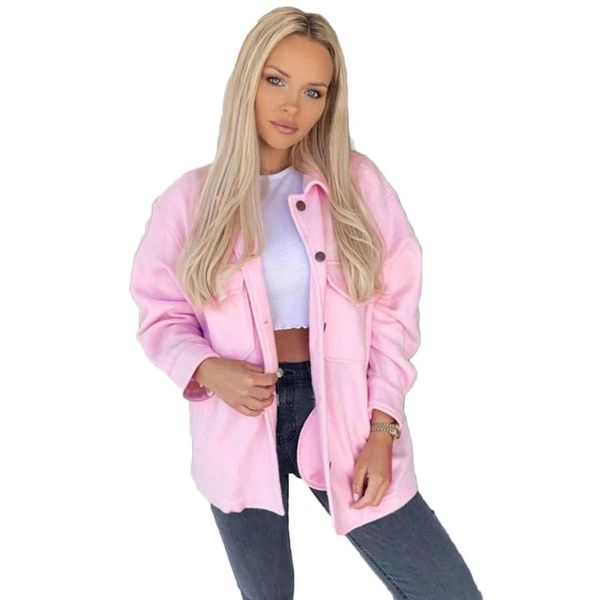 women's wool & blends woolen coat women 2021 autumn and winter short solid color loose single-breasted pocket lapel long-sleeved jacket, Black
women's wool & blends woolen coat women 2021 autumn and winter short solid color loose single-breasted pocket lapel long-sleeved jacket, Black