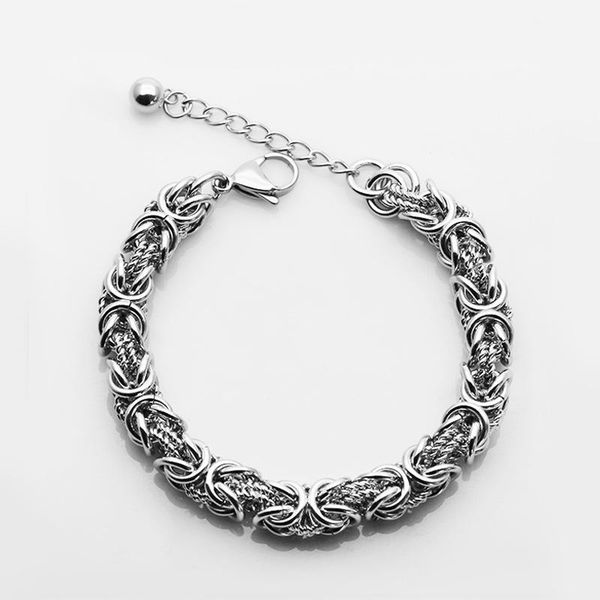 link, chain fashionable titanium steel stainless clasp bracelet trendy all-match simple jewelry for men and women, Black
link, chain fashionable titanium steel stainless clasp bracelet trendy all-match simple jewelry for men and women, Black