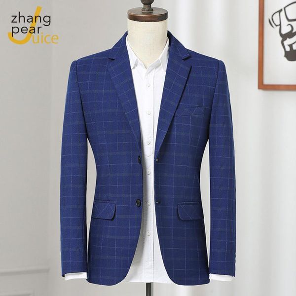men's suits & blazers plaid button blazer jacket men party wedding festival stylish slim suit casual fashion costume homme, White;black
men's suits & blazers plaid button blazer jacket men party wedding festival stylish slim suit casual fashion costume homme, White;black