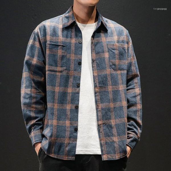 men's fashion casual style retro long sleeve plaid print shirt male social dress men clothing soft comfortable c11, White;black
men's fashion casual style retro long sleeve plaid print shirt male social dress men clothing soft comfortable c11, White;black