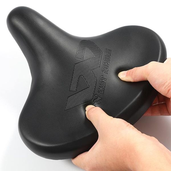 

bike saddles large widen wide big bum bicycle gel cruiser extra sporty soft pad saddle seat suitable for any type of comfortable