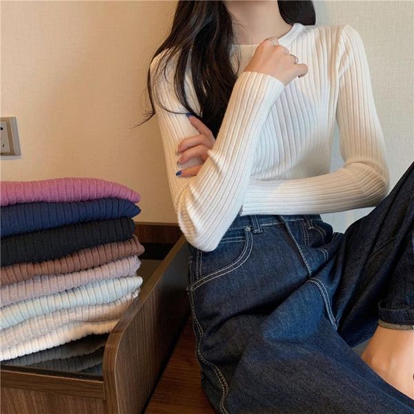 women's sweaters knitted sweater 20221 winter solid color sunken stripe slim knit jum, White;black
women's sweaters knitted sweater 20221 winter solid color sunken stripe slim knit jum, White;black