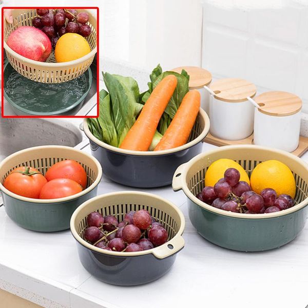 3-piece set double-layer hollow fruit drain basket storage box kitchen sink gadgets bottles & jars
3-piece set double-layer hollow fruit drain basket storage box kitchen sink gadgets bottles & jars