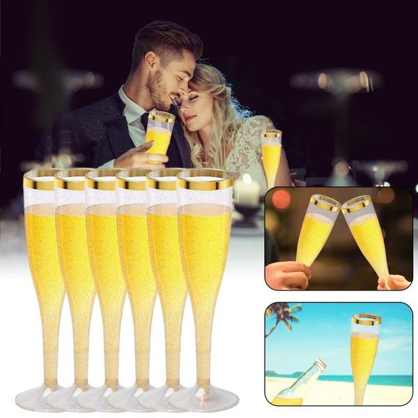 disposable dinnerware 6pcs wedding champagne flute creative plastic cup glass drinking utensils for party
disposable dinnerware 6pcs wedding champagne flute creative plastic cup glass drinking utensils for party