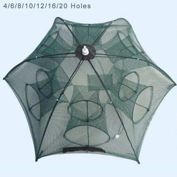 fishing accessories 4/6/8/10/12/16/20 holes automatic net trap portable folding crayfish catcher mesh cage with ring for pesca
fishing accessories 4/6/8/10/12/16/20 holes automatic net trap portable folding crayfish catcher mesh cage with ring for pesca