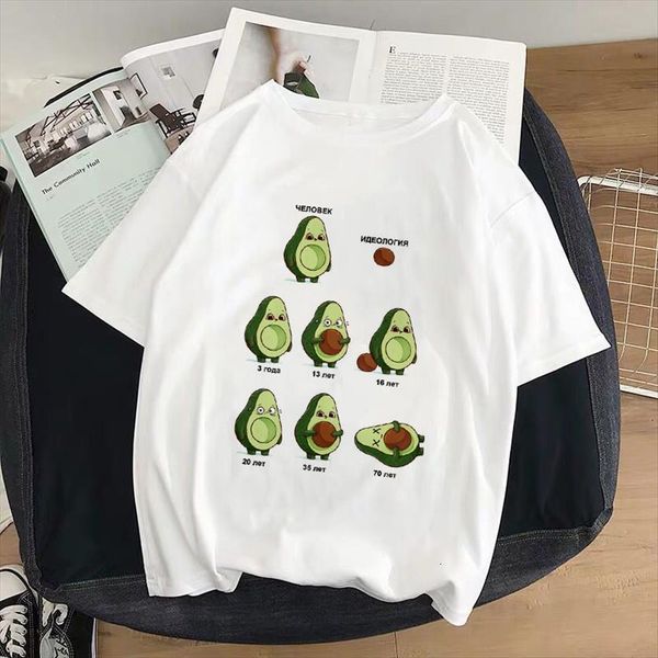kawaii avocado cartoon printed harajuku women t shirts short sleeve korean female fashion clothing streetwear, White
kawaii avocado cartoon printed harajuku women t shirts short sleeve korean female fashion clothing streetwear, White