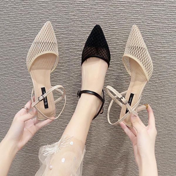 dress shoes women's high heels breathable ankle strap stilettos in mesh fabrics, Black
dress shoes women's high heels breathable ankle strap stilettos in mesh fabrics, Black
