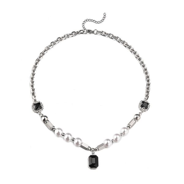 men hip hop chain women fashion iced out rhinestone mini square black gem crystal cuban necklace wholesale, Silver
men hip hop chain women fashion iced out rhinestone mini square black gem crystal cuban necklace wholesale, Silver
