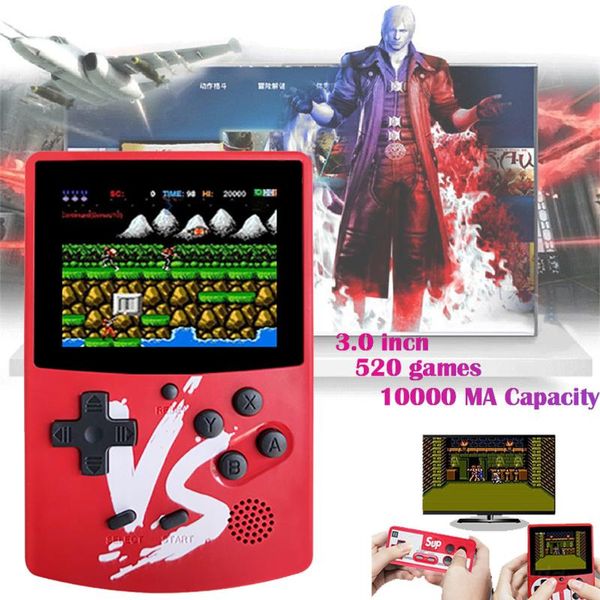 retro portable mini handheld game capacity console with 3.0 inch 300 games power bank usb players
retro portable mini handheld game capacity console with 3.0 inch 300 games power bank usb players