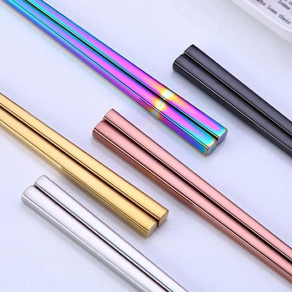 chopsticks stainless steel rainbow reusable colorful metal multicolor lightweight tableware wedding party festival kitchen tools
chopsticks stainless steel rainbow reusable colorful metal multicolor lightweight tableware wedding party festival kitchen tools