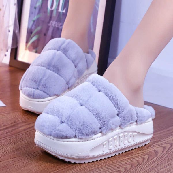 women's winter slippers fashion furry platform high heel plush slippers anti-skid warm fur indoor home slippers luxury h0827, Black
women's winter slippers fashion furry platform high heel plush slippers anti-skid warm fur indoor home slippers luxury h0827, Black