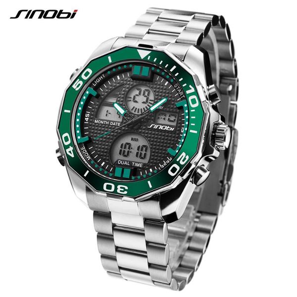 wristwatches sinobi men's watches luxury dual display digital analog fashion wirstwatch steel military clock relogio masculino, Slivery;brown
wristwatches sinobi men's watches luxury dual display digital analog fashion wirstwatch steel military clock relogio masculino, Slivery;brown