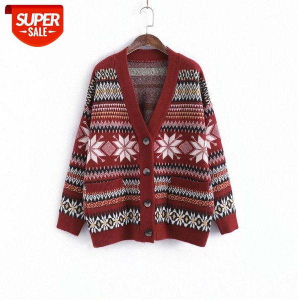 li zhiqi spring korean loose retro snowflake jacquard knit cardigan v-neck pocket sweater jacket 110290 #su2t, Black;gray
li zhiqi spring korean loose retro snowflake jacquard knit cardigan v-neck pocket sweater jacket 110290 #su2t, Black;gray