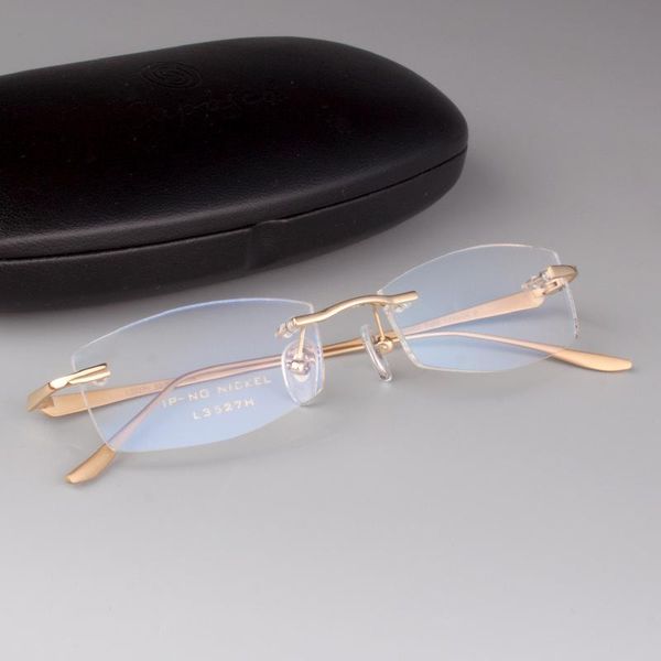 fashion sunglasses frames pure titanium male eyeglasses men rimless eye glasses myopia spectacle optical prescription eyewear, Black
fashion sunglasses frames pure titanium male eyeglasses men rimless eye glasses myopia spectacle optical prescription eyewear, Black