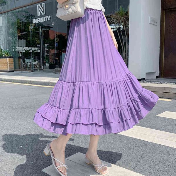 skirts summer sweet cakee chiffon ruffled tiered patchwork a-line pleated long skirts purple white, Black
skirts summer sweet cakee chiffon ruffled tiered patchwork a-line pleated long skirts purple white, Black