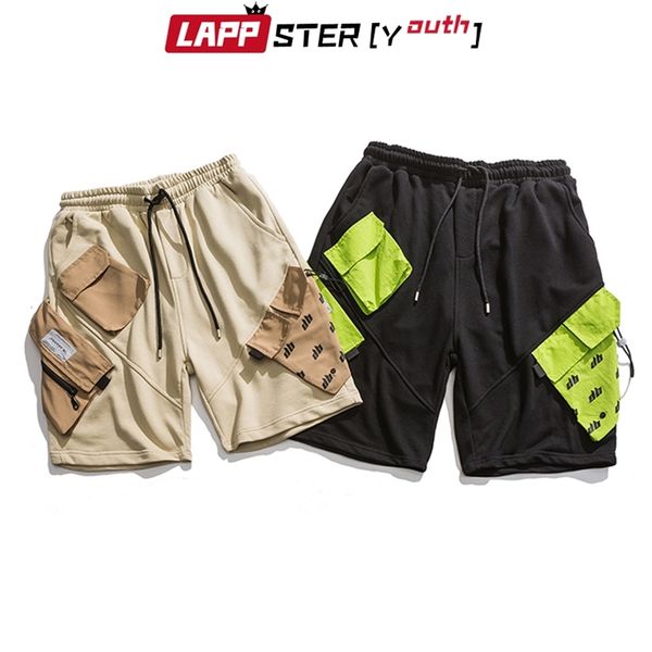men patchwork cotton sweat shorts summer japanese streetwear joggers function korean fashions running 210420, White;black
men patchwork cotton sweat shorts summer japanese streetwear joggers function korean fashions running 210420, White;black