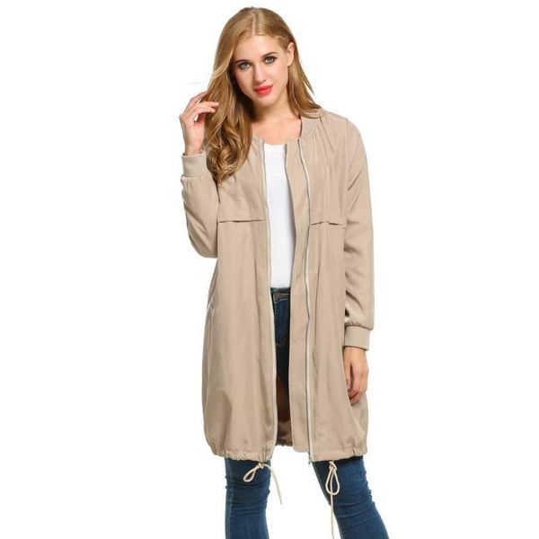 women's trench coats women casual stand collar long sleeve solid mid-long coat jacket zipper pockets drawstring above knee mini, Tan;black
women's trench coats women casual stand collar long sleeve solid mid-long coat jacket zipper pockets drawstring above knee mini, Tan;black