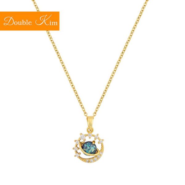 planet blue zircon pendant necklace titanium stainless steel gold chain inlaid fashion trendy women jewelry gift necklaces, Silver
planet blue zircon pendant necklace titanium stainless steel gold chain inlaid fashion trendy women jewelry gift necklaces, Silver