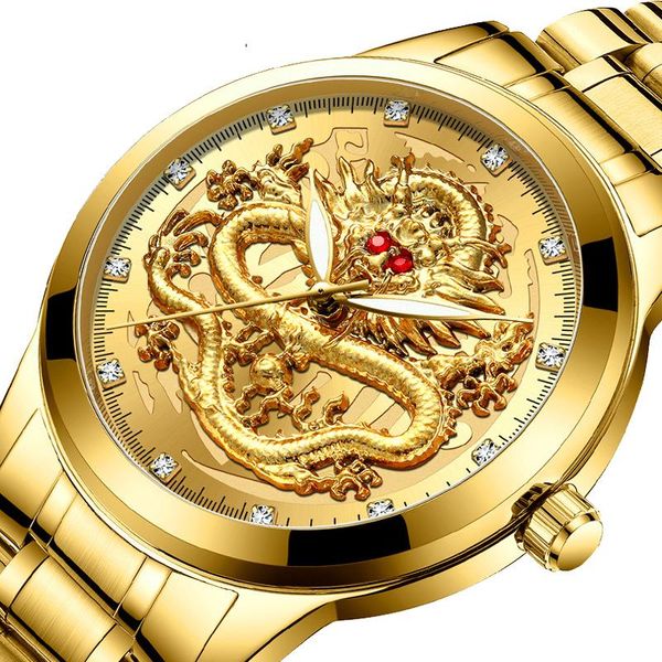 wristwatches relogio masculino 2021 fashion casual watch men waterproof quartz wrist watches red rhinestone dragon clock male, Slivery;brown
wristwatches relogio masculino 2021 fashion casual watch men waterproof quartz wrist watches red rhinestone dragon clock male, Slivery;brown