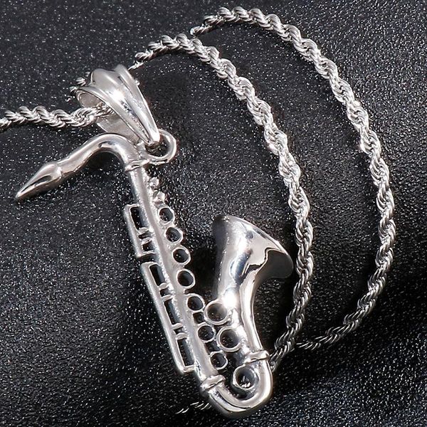 pendant necklaces men's saxophone musical instrument vintage 316l stainless steel chain silver color homme choker party jewelry
pendant necklaces men's saxophone musical instrument vintage 316l stainless steel chain silver color homme choker party jewelry