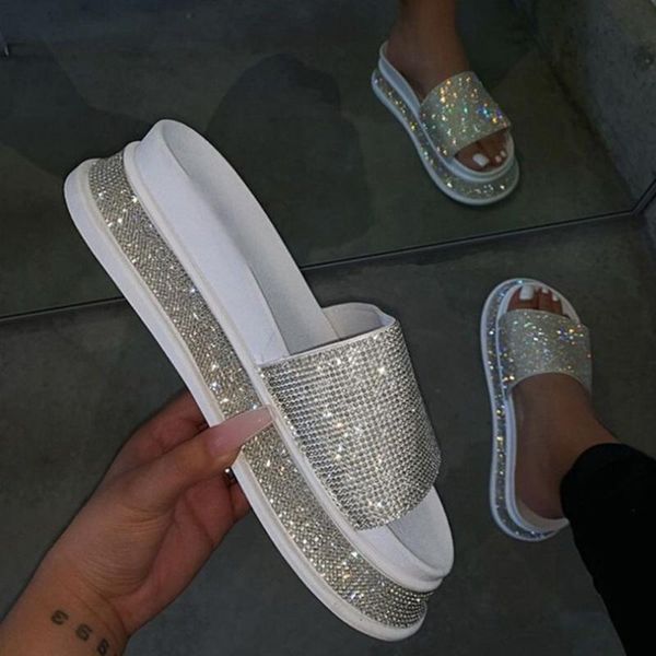 slippers summer women flat platform 2021 woman crystal beach shoes female casual slide women's thick bottom ladies plus size 43, Black
slippers summer women flat platform 2021 woman crystal beach shoes female casual slide women's thick bottom ladies plus size 43, Black