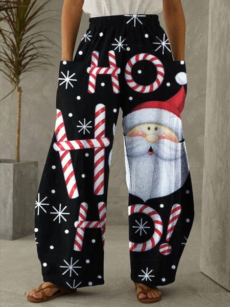 women's pants & capris women loose summer santa claus printing wide leg christmas party black high waisted trousers stacked, Black;white
women's pants & capris women loose summer santa claus printing wide leg christmas party black high waisted trousers stacked, Black;white