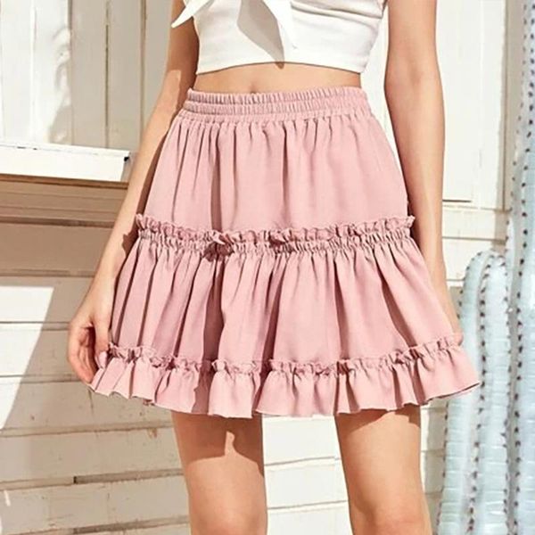 skirts summer woman pleated short skirt cake high waist ruffle pink ladies fashion casual vintage, Black
skirts summer woman pleated short skirt cake high waist ruffle pink ladies fashion casual vintage, Black