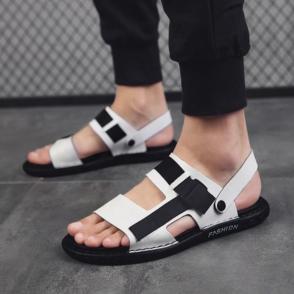 sandals 2021 summer men's shoes white deodorant fashion casual beach two wearing tide, Black
sandals 2021 summer men's shoes white deodorant fashion casual beach two wearing tide, Black