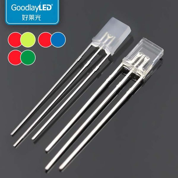 strips 1000pcs 2x5x7mm square led 3-pin bicolor dip red blue green transparent/diffused 257
strips 1000pcs 2x5x7mm square led 3-pin bicolor dip red blue green transparent/diffused 257