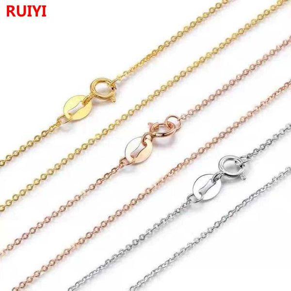 chains ruiyi real 18k gold o-shaped chain au750 necklace yellow & rose clavicle fine gift, Silver
chains ruiyi real 18k gold o-shaped chain au750 necklace yellow & rose clavicle fine gift, Silver
