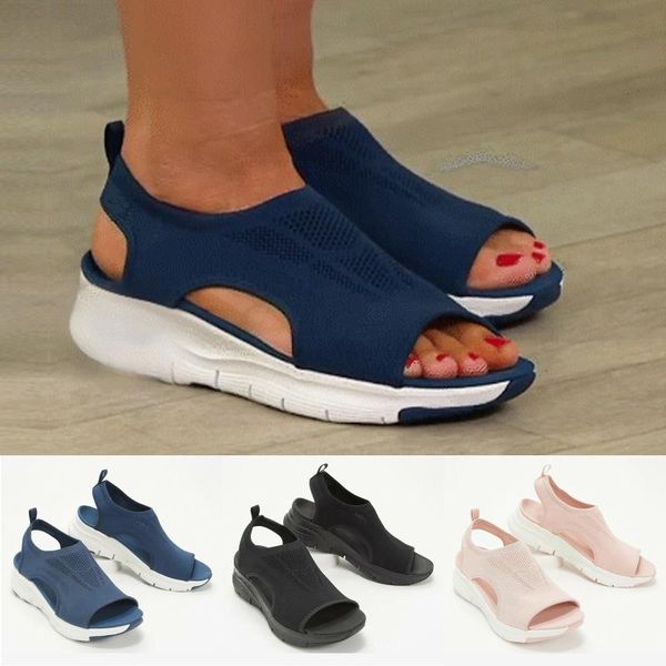 sandals summer flat beach women fish head casual sleeve tri-color fashion low heel women's breathable shoes, Black
sandals summer flat beach women fish head casual sleeve tri-color fashion low heel women's breathable shoes, Black