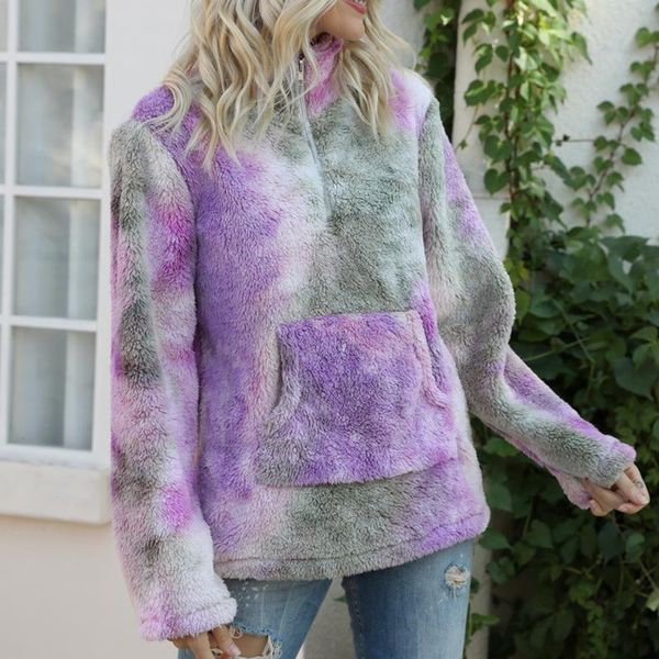 women's hoodies & sweatshirts women winter coldproof fashion tie-dye print stitching pocket zipper stand collar long sleeve sweater pul, Black
women's hoodies & sweatshirts women winter coldproof fashion tie-dye print stitching pocket zipper stand collar long sleeve sweater pul, Black