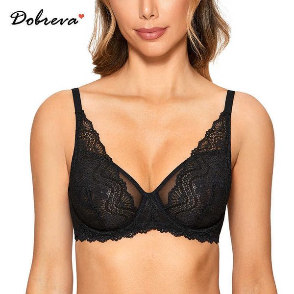 dobreva women see-through bralette lace minimizer bra underwire without inserts 210623, Red;black
dobreva women see-through bralette lace minimizer bra underwire without inserts 210623, Red;black