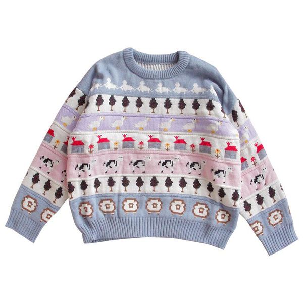 autumn vintage ladies sweaters thick pullover winter warm knitting jumper soft long sleeve sweater lovely japanese women's, White;black
autumn vintage ladies sweaters thick pullover winter warm knitting jumper soft long sleeve sweater lovely japanese women's, White;black